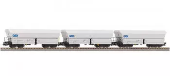 Piko 3er Set Schüttgutwagen Falns, GATX, Ep. VI (58254)