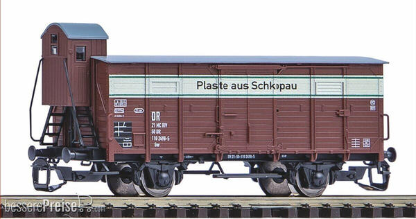 Piko Gedeckter Güterwagen G02 DR III mit Bremserhaus (47762)