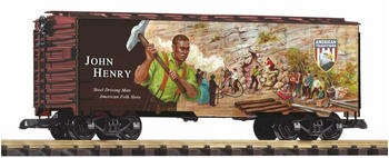 Piko Güterwagen Amerikanische Traditionen John Henry Gartenbahn Spur G Kühlwagen aus der Serie Amerikanische Traditionen mit dem Thema John Henry (38941)