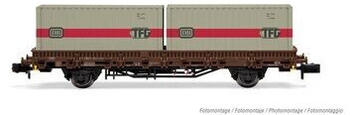 Arnold HN6566 N Flachwagen Kls mit 2 x20 Container der DB