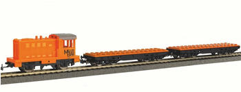 Piko Start-Set mit Bettung G&uuml;terzug Klemmbausteine-Wagen R/C Spur H0 1:87 Gleichstrom DC (57143)