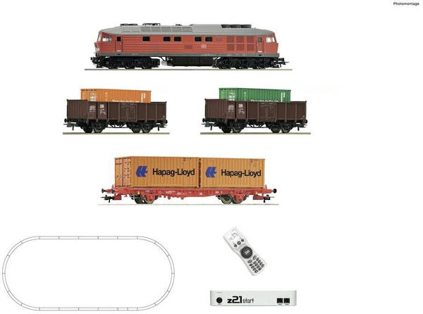 Roco z21 start Digitalset: Diesellokomotive BR 232 mit Güterzug, DB AG (5110003)