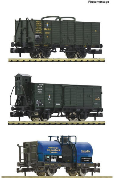 Fleischmann 3-tlg. Set: Güterwagen, K.Bay.Sts.B., Ep. I (809005)