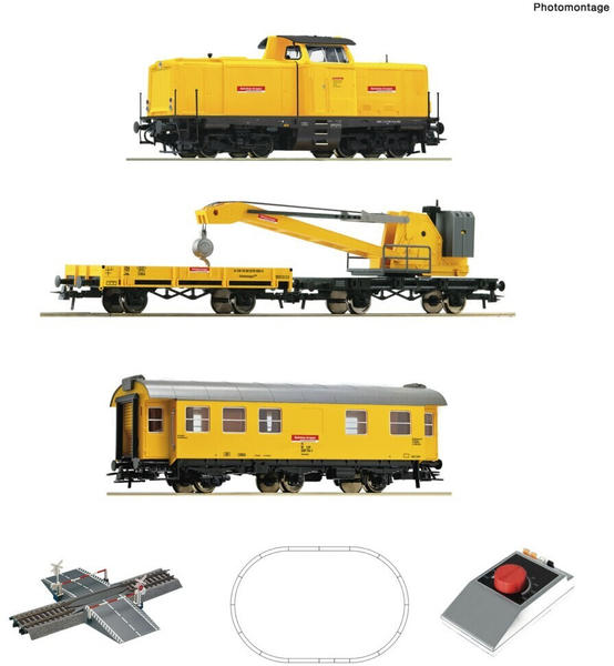 Roco Analog Start Set: Diesellokomotive BR 212 mit Kranzug, DB AG (5100002)