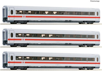 Roco 3-tlg. Set 3: Zwischenwagen ICE 1, DB AG (74030)