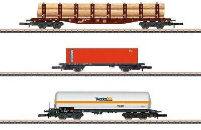 Märklin Z Güterwagen-Set mit gemischten Ladungen, DB, Ep. IV (82596)