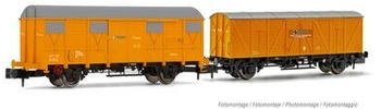 Arnold 2-tlg. Set 2-achs. Gedeckte Güterwagen J-300.000 und J2, RENFE, Ep. IV (HN6555)