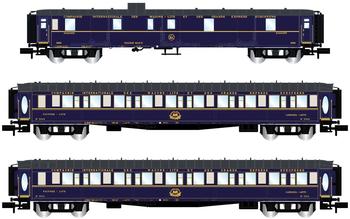 Arnold 3-tlg. Set „Train Bleu" Reisezugwagen, CIWL, Ep. III (HN4401)