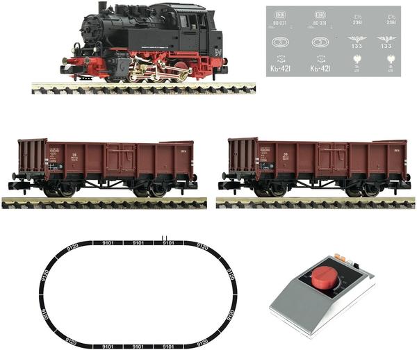 Fleischmann Analog Start Set: Dampflokomotive BR 80 mit Güterzug, Ep. III (5160002)