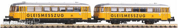 Piko N Schienenbus mit Steuerwagen Gleismesszug DB AG V Spur N Dieseltriebwagens in der Lackierung eines Gleismesszug der DB AG in Epoche V (40254)