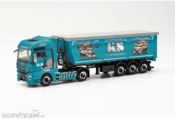 Herpa MAN TGX XXL Euro 6C Stahlrundmulden-Sattelzug "KS Containerdienst " (Nordrhein-Westfalen/Troisdorf) (316538)