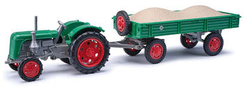 Busch Traktor Famulus mit Anhänger und Kiesladung 1:87 (210110112)