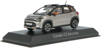 Norev Citroën C3 Aircross 2021 - Platinium grau & schwarz roof & Orange deco (155336)