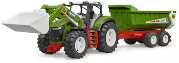 Bruder ROADMAX Traktor mit Frontlader und Kippanhänger (03452)