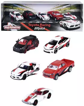 Majorette Toyota Racing Giftpack (5 pcs)