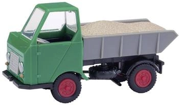 Busch Multicar M22 Muldenkipper mit Kiesladung grün, 1964 (210013500)
