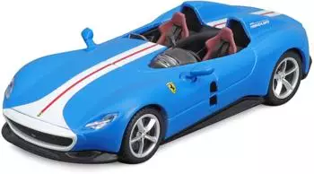 BBurago Ferrari Monza SP2: Modellauto im Maßstab 1:43 blau-weiß (18-36913B)