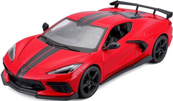 Maisto Chevrolet Corvette Stingray C8 High Wing 2020 rot Modellauto 1:24
