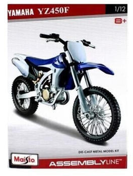 Maisto 39195 Modell-Montageset Yamaha YZ450 °F, Maßstab 1:12