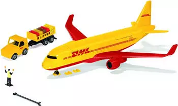 Siku DHL Frachtflugzeug mit Zubehör (1702)