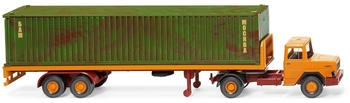 Wiking Lkw Auflieger 2-achsig Pritsche Magirus DEUTZ 4X2, 1/87