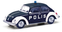 "Herpa 097390 H0 Einsatzfahrzeug Modell Volkswagen K&auml;fer 1303 "Polis"" (Schweden)"""