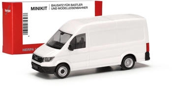Herpa MiniKit: MAN TGE Kasten Hochdach mit Zwillingsantrieb, weiß (14021)