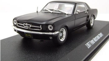 Greenlight 1967 Ford Mustang Coupe Matt Black (Adonis Creed's) Creed (2015) Movie 1/43 Diecast Model Car