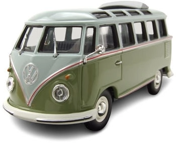 Minichamps 1:43 Volkswagen Samba Bus 1961 grey/green