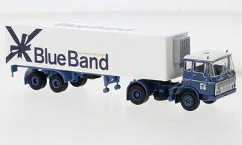 Brekina DAF FT 2600 Kühlkoffer-SZ Binfürst - Blue Band, 1962 (85291)