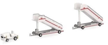 Herpa TWA historische Fluggasttreppen (2x) 1:200 (573122)