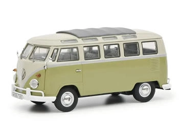 Schuco 450359200 1:43 VW T1b Samba grün/grau