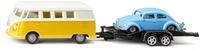 siku Fahrzeug 2567 VW T1, mit Anh&auml;nger und VW K&auml;fer, Ma&szlig;stab 1:50