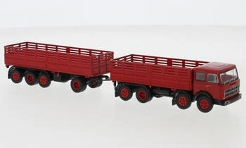 Brekina 1:87 Fiat 691 Millepiedi rot schwarz, 1970 (58530)