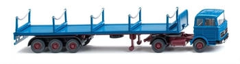 Wiking Mercedes-Benz Rungensattelzug azurblau H0 (055406)