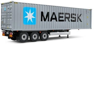 Solido Container Anhänger grau 1:24