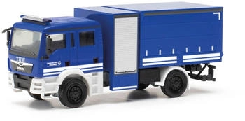 Herpa MAN TGM Mehrzweckgerätefahrzeug Plane "THW" 1:87 (098175)