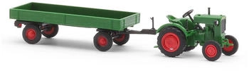 Busch Deutz F1M 414 mit landwirtschaftlichem Anhänger 1:87 (54102)