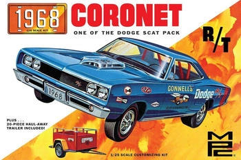 Round2 Dodge Coronet Hardtop 1:25 mit Anhänger (593975)