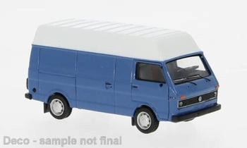 Brekina H0 (1:87) 34956 - , VW LT Hochraum-Kasten, blau, 1975, 1:87