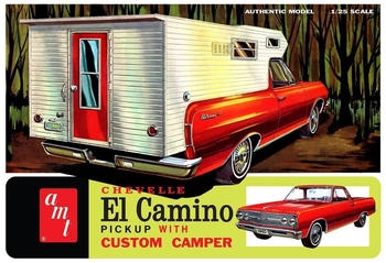 Round2 591364 - 1/25 1965er Chevy El Camino mit Camper