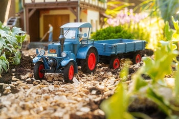 Faller 331620 G Landwirtschafts Modell Lanz Bulldog mit Anhänger