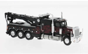 Brekina H0 1:87 86278 Peterbilt 359 Abschleppwagen schwarz 1973 Flames