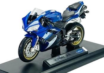 WELLY Welly Modell Mottorad Kompatibel mit 2008 Yamaha YZF-R1 1:18 Metall Die Cast im Kasten