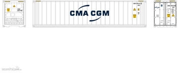 Herpa 960267 40ft HC Reefer Cont.CMA-CGM