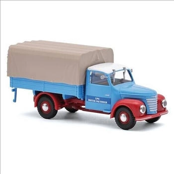 Busch Model H0 1:87 52361 Framo V901/2 Pritsche/Plane LPG Roter Oktober