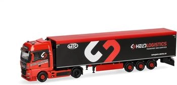 Herpa LKW Modell Man TGX GX Schubboden-Sattelzug Helo-Logistik 1:87