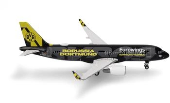 Herpa Modellflugzeug Eurowings Airbus A320 BVB Mannschaftsairbus (2025) 1:500 ohne Standfuß