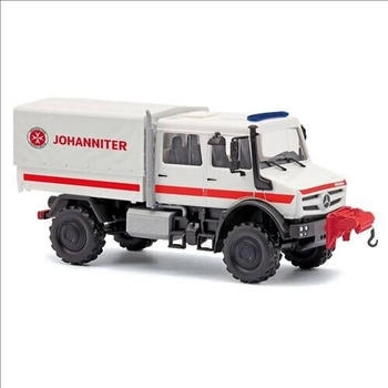 Busch Model H0 1:87 51084 Mercedes-Benz Unimog U 5023 Doppelkabine Johanniter