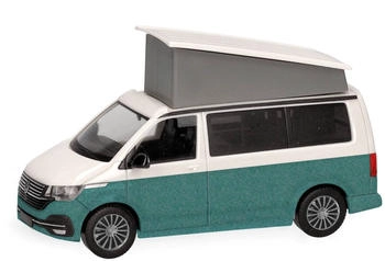 Herpa H0 (1:87) 096805-004 Volkswagen (VW) T6.1 California Candy Weiß / Bay Leaf Green metallic